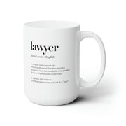 Lawyer Definition Mug 15 oz White - Panvola