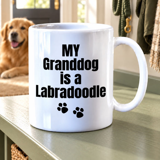 My Granddog Is A Labradoodle  Gift Ceramic Coffee Mug 11 oz - Panvola