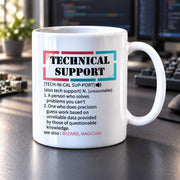 Tech Support Definition Ceramic Mug 11 oz White - Panvola