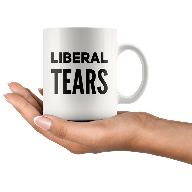 Liberal Tears Ceramic Coffee Mug White 11 oz