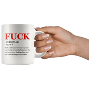 Swear Word Mug - Fuck Adult Rude Coffee Mug 11 oz - Sarcastic Gift - Panvola