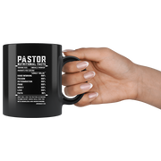 Pastor Nutritional Facts Miracle Worker Hardworking  Coffee Mug 11 oz.