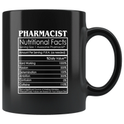 Pharmacist Nutritional Facts Pharmacy Appreciation Coffee Mug 11 oz - Panvola