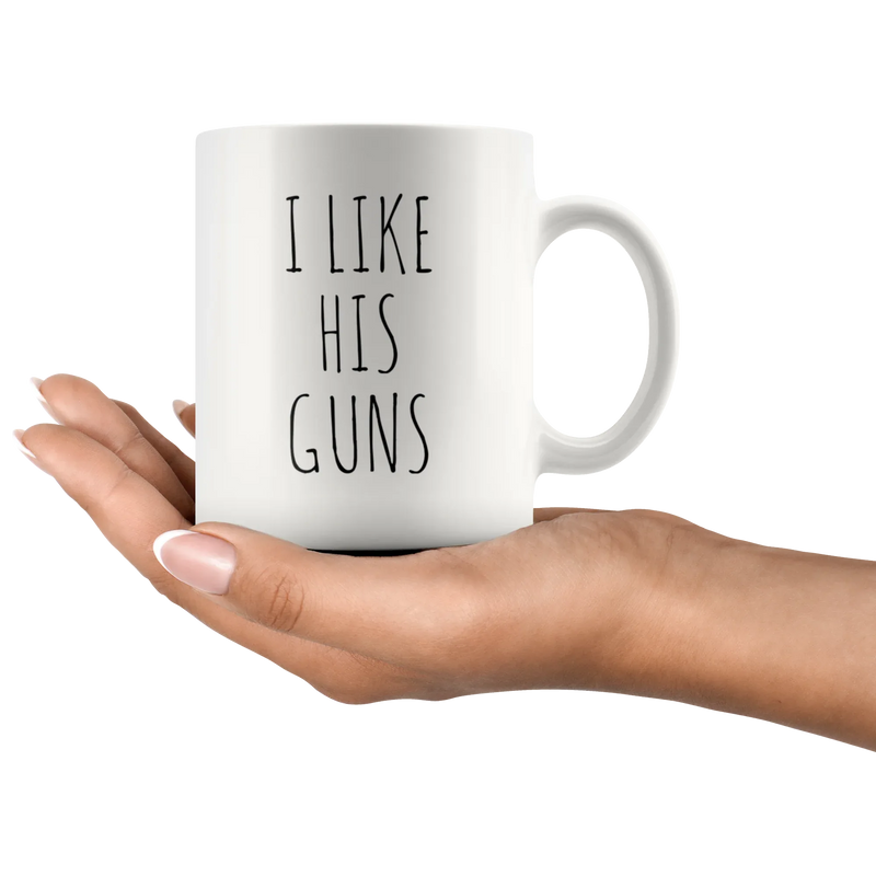 I Like Her Buns I Like His Guns Couple Mugs Valentines Gift - Panvola