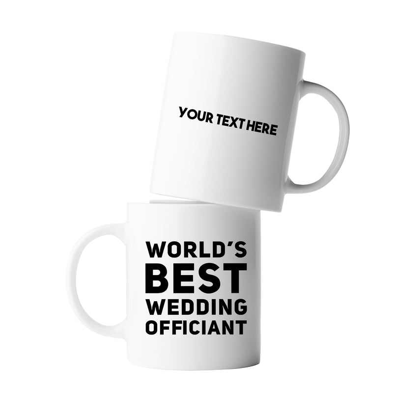 Customized Worlds Best Wedding Official From Bride Groom Ceramic Mug 11oz