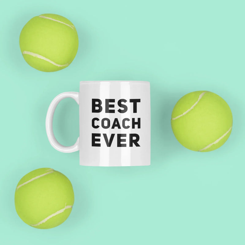 Best Coach Ever Coffee Ceramic Mug White 11 oz - Panvola