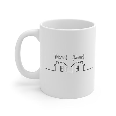 Personalized Chance Made Us Neighbors Coffee Ceramic Mug 11oz White