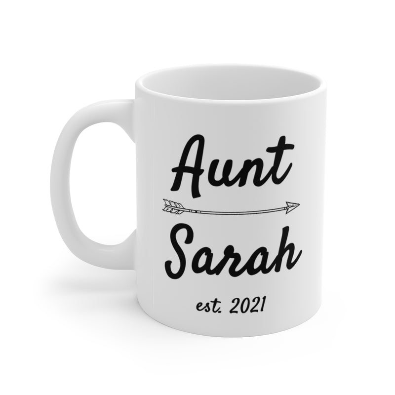Customized Aunt Est Coffee Ceramic Mug 11 oz
