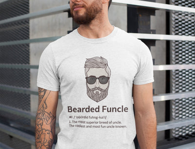 Bearded Funcle Best Uncle Gift Idea From Niece Nephew T-Shirt