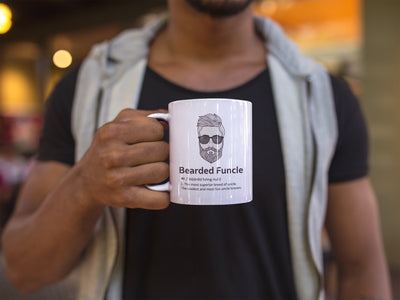 Bearded Funcle Best Uncle Funny Gift Idea Ceramic Coffee Mug 11 oz