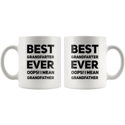 Best Grandfarter Ever Oops I Mean Grandfather Ceramic Coffee Mug 11 oz - Panvola