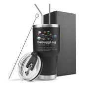 Debugging Definition Computer Programmer Coder Vacuum Insulated Tumbler.