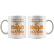 Gift For Engineers - Engineering Is As Easy As Riding A Bike Coffee Mug 11 oz.