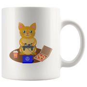 Gamer Cat Feline Game Lover Geek Gift Ceramic Coffee Mug 11 oz - Panvola