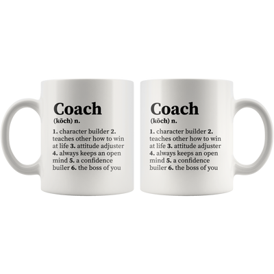Coach Noun Definition Character Builder Gift Ceramic Coffee Mug 11 oz