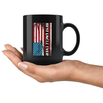 Best Uncle Ever American Patriotic  Appreciation Gift Coffee Mug 11 oz