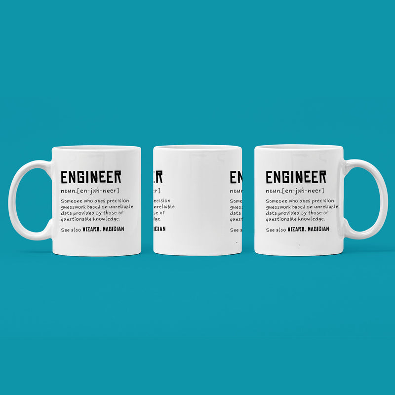 Engineer Definition Someone Who Does Precision Coffee Mug 11 oz.