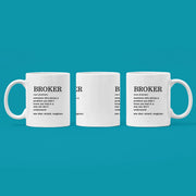 Broker Definition Mug For Real Estate Investor Coffee Cup 11oz - Panvola