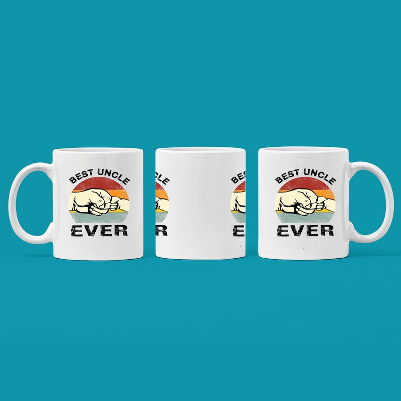 Best Uncle Ever From Niece Nephew Brother Sister Family Coffee Mug 11oz White.