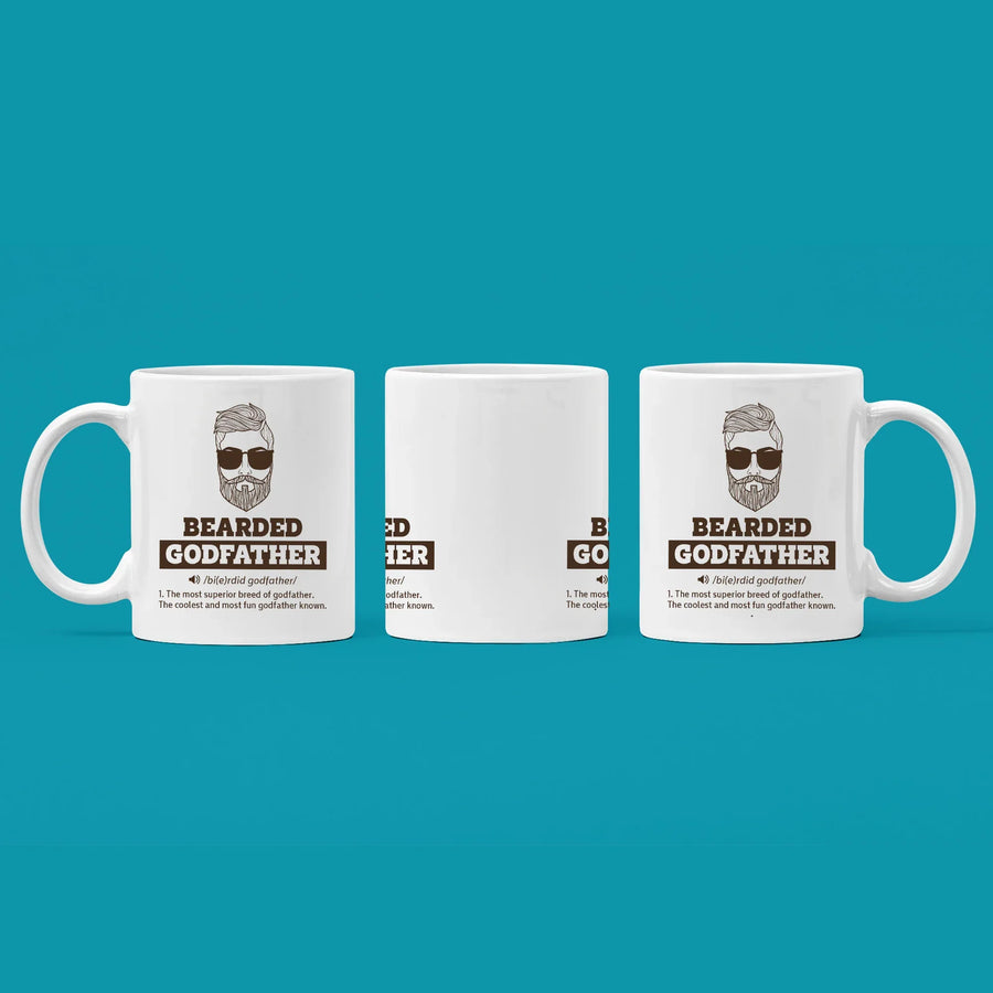 Bearded Godfather Definition From Godchild Christening Coffee Mug 11oz, image 3 of 5