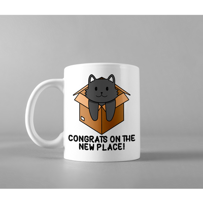Congrats On The New Place Cat Owner Appreciation Coffee Mug 11 oz