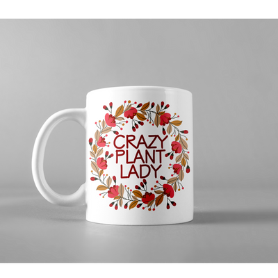 Crazy Plant Lady Succulents Gardening Gift Ceramic Coffee Mug 11 oz