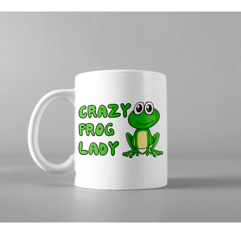 Crazy Frog Lady Animal Frog Lover Collector Gift Idea Coffee Mug 11 oz