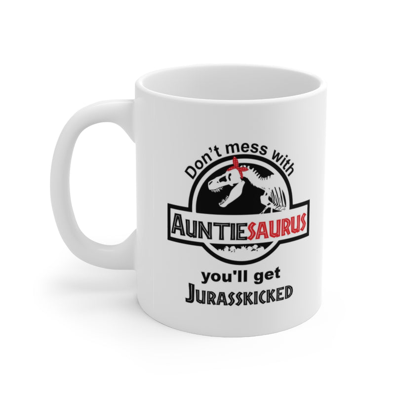 Customized Auntiesaurus Personalized Auntie Mug From Niece Nephew Coffee Cup 11oz
