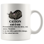 Cation Chemistry Cation Meaning Funny Gift Ceramic Coffee Mug 11 oz - Panvola