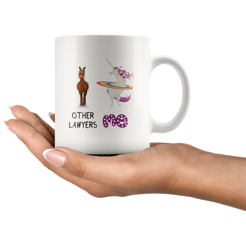 Other Lawyers Unicorn Me Funny Attorney Appreciation Coffee Mug 11 oz - Panvola