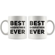 Best Godfather Ever Coffee Ceramic Mug White 11 oz - Panvola