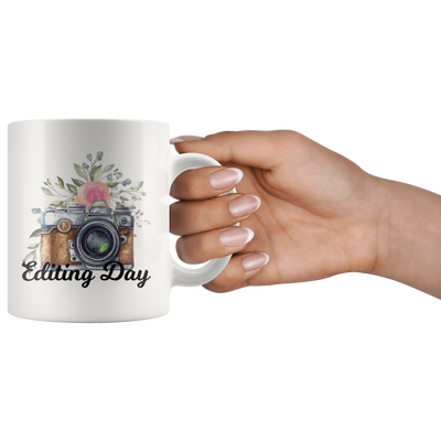 Editing Day Photographer Gift Idea Ceramic Coffee Mug 11 oz