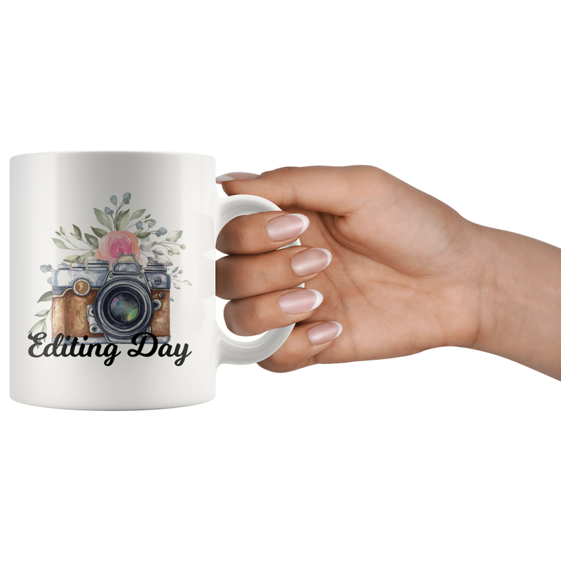 Editing Day Photographer Gift Idea Ceramic Coffee Mug 11 oz
