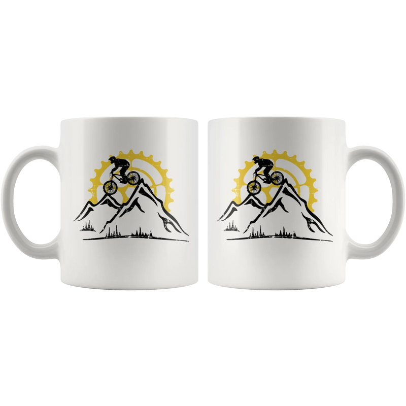 Mountain Bike Downhill Biking Inspiring Appreciation Coffee Mug 11 oz - Panvola