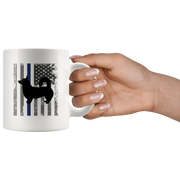 Corgi Police Thin Blue Line Flag Gift Idea Ceramic Coffee Mug 11 oz.