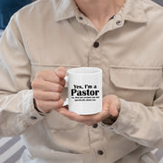 Yes, I'm A Pastor Sermon Coffee Mug 11 oz White.