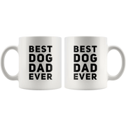 Best Dog Dad Ever Pet Lover Appreciation Gift Ceramic Coffee Mug 11 oz - Panvola
