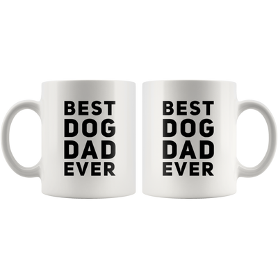 Best Dog Dad Ever Pet Lover Appreciation Gift Ceramic Coffee Mug 11 oz