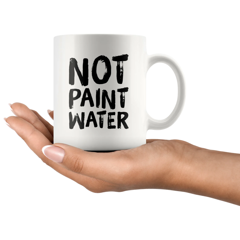 Not Paint Water Art Teacher Appreciation Gift Ceramic Coffee Mug 11 oz - Panvola
