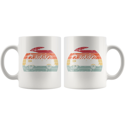 Camping  Van Retro Style Outdoor Activities Lover Coffee Mug 11 oz