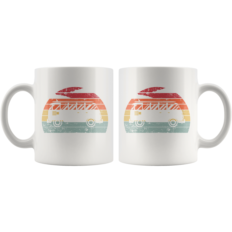 Camping  Van Retro Style Outdoor Activities Lover Coffee Mug 11 oz