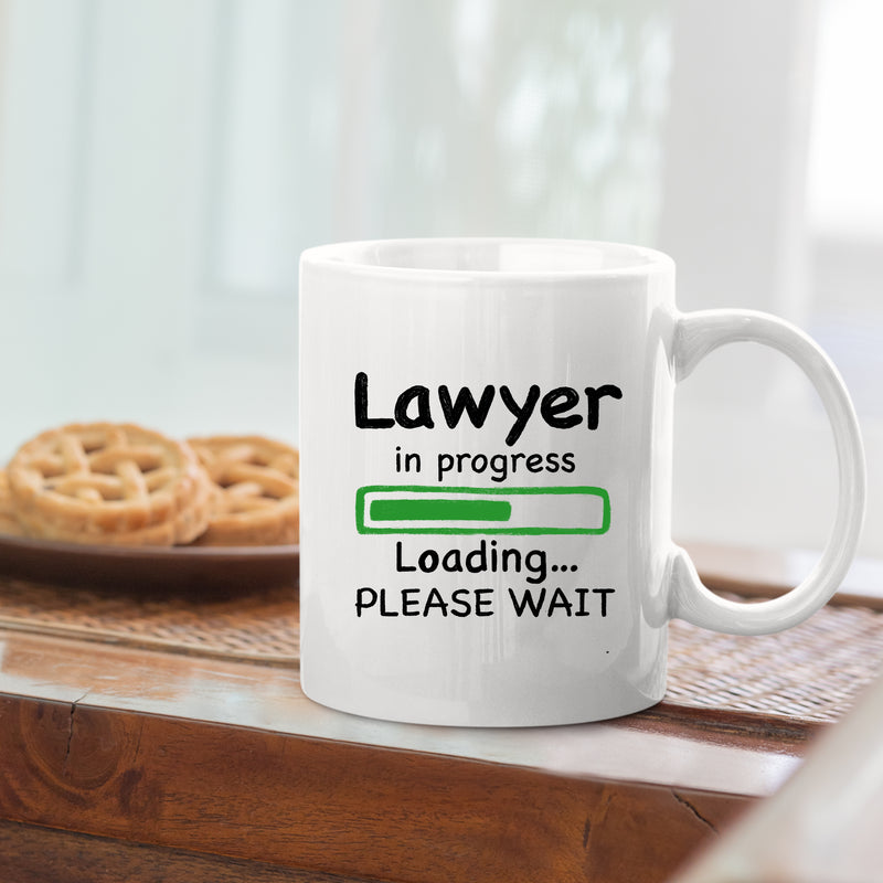 Lawyer in Progress Law Student Coffee Mug 11 oz White.