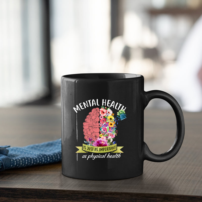 Mental Health Counselor Therapist Gift Awareness Coffee Mug 11oz Black.