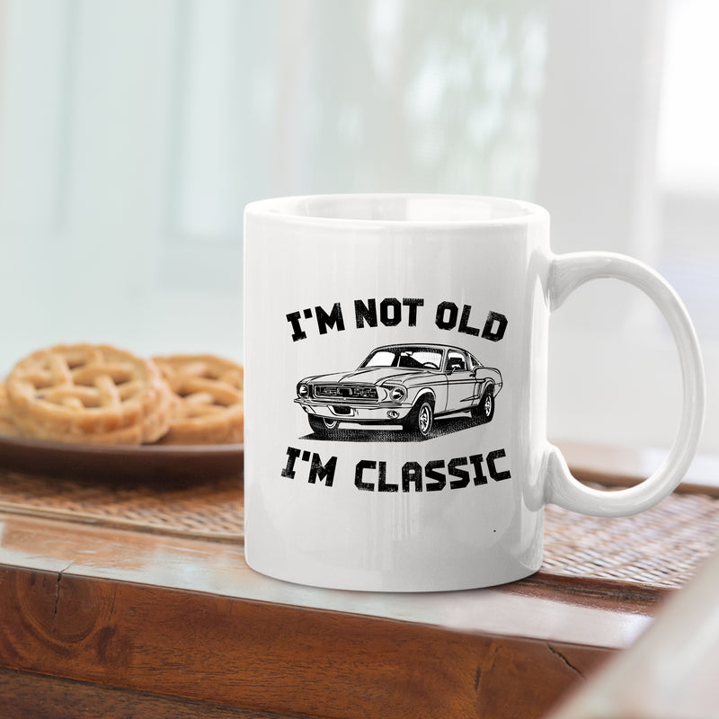 I'm Not Old I'm Classic Car Vintage Retro Lovers Coffee Mug 11oz White.