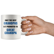 Grandpa Mug Promoted to Great Grandpa Coffee Mug 11oz - Grandpa Gifts - Panvola
