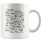 My Wish For You Comfort Smiles Rainbows Laughter Inspiring Coffee Mug 11 oz - Panvola