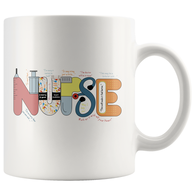 Nurse Coffee Lover Funny RN Nursing Gift Ceramic Mug 11 oz