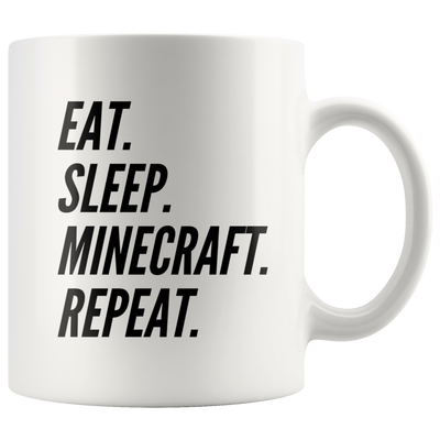 Gamer Coffee Mug Eat Sleep Minecraft Repeat