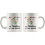 Aunticorn Like A Normal Aunt But More Awesome Ceramic Coffee Mug White 11 oz - Panvola