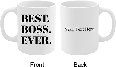Customized Best Boss Ever Personalized Mug From Employee To Employer Coffee Cup 11oz